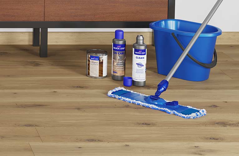 Cómo limpiar y mantener un suelo laminado Quick-Step