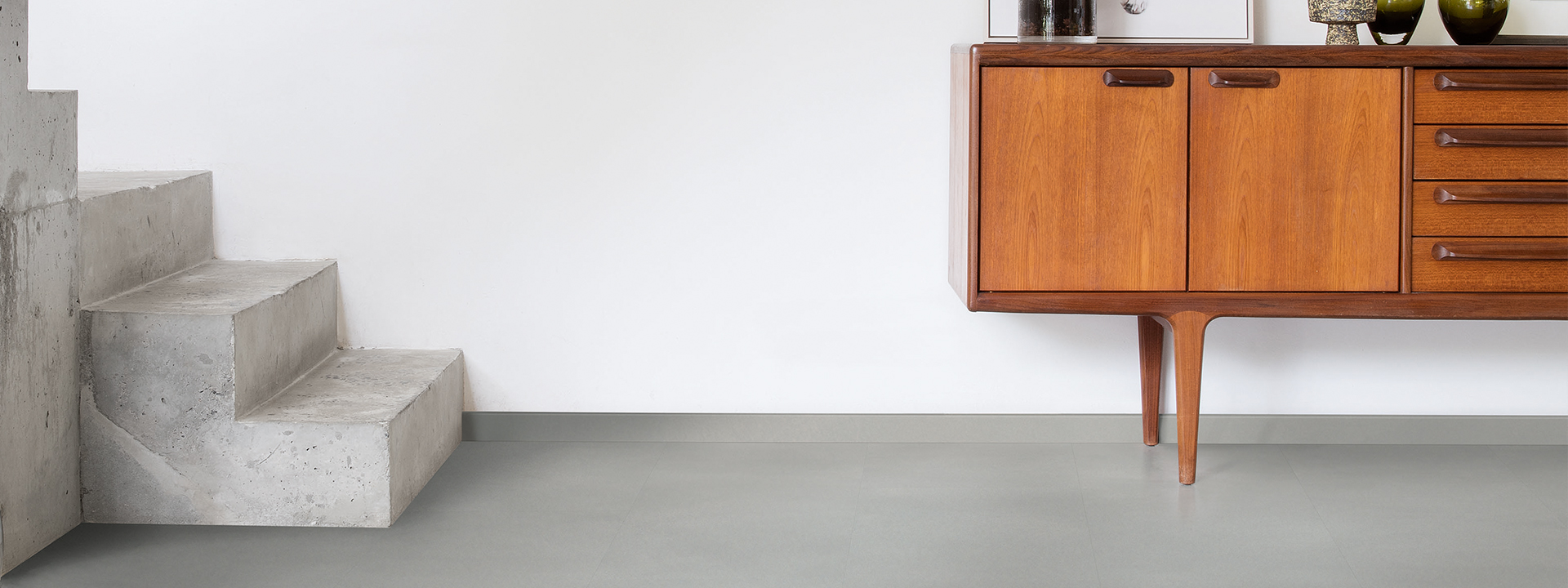 Verenigen smal Eenvoud De strakke look van beton, de voordelen van laminaat en vinyl